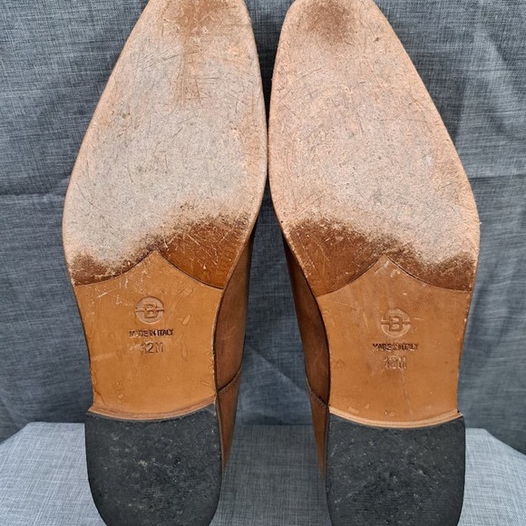 Broletto Men's Brown Leather Lace Up Oxford Derby Shoes Size 12 M Made in Italy - Picture 8 of 14